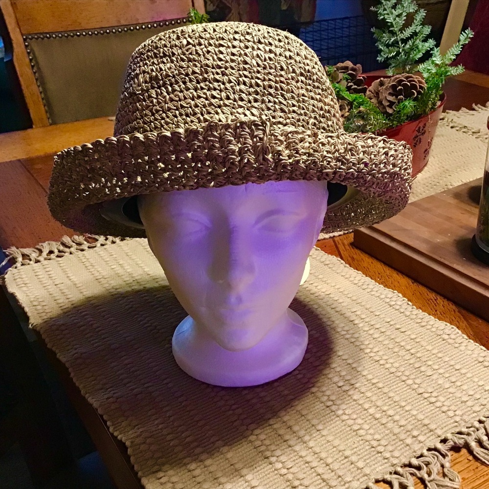 NWT: J Hats, tan, one size fits all.
